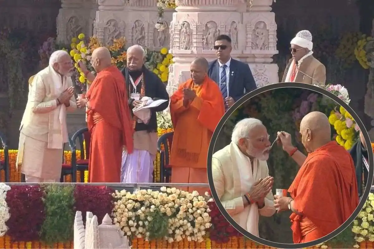 PM Modi Breaks His 11 Day ‘Anushthan’ After Successful Consecration Of Ram Mandir