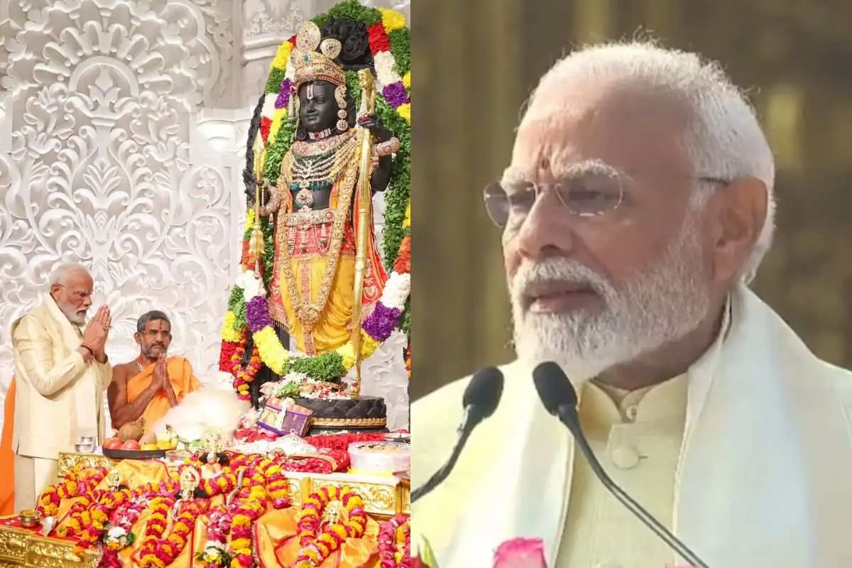 PM Modi Seeks Apology From Lord Ram During His Speech Followed By Consecration Ceremony In Ayodhya
