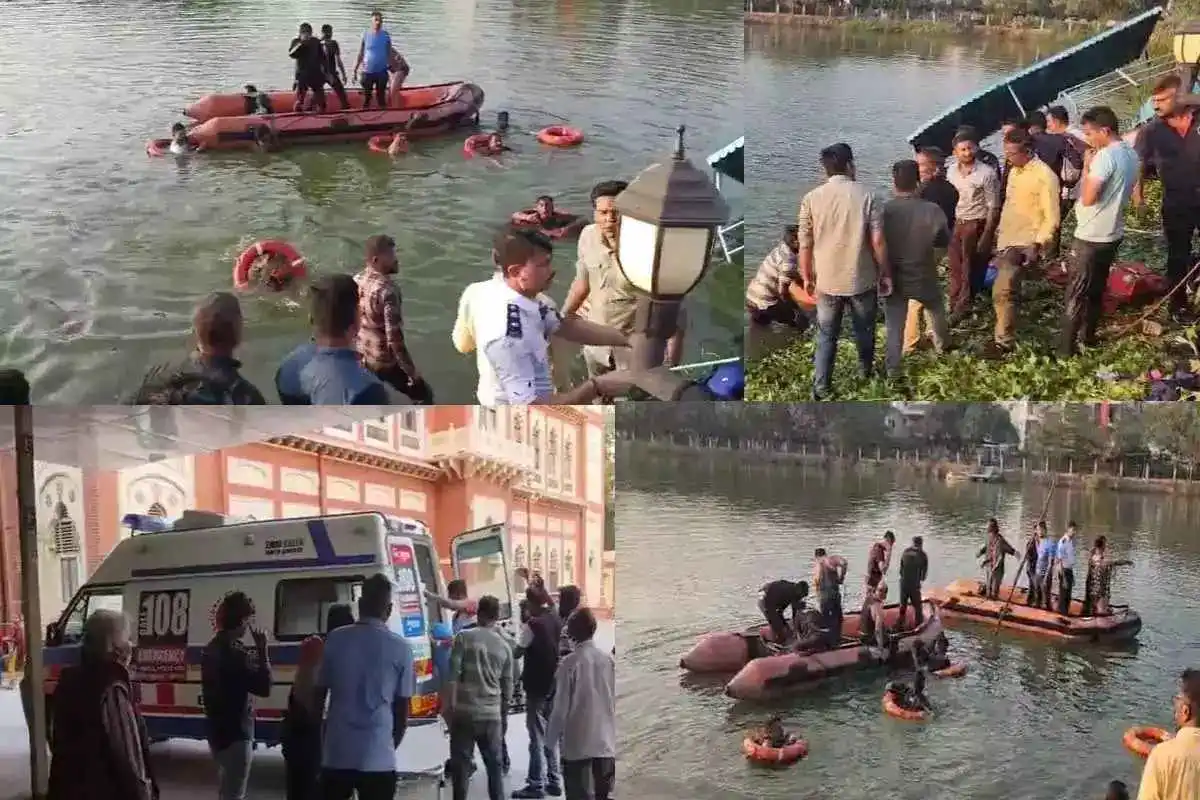 Gujarat Tragedy: School Children Perish as Boat Capsizes in Vadodara Lake, 16 Fatalities Among 27 Onboard