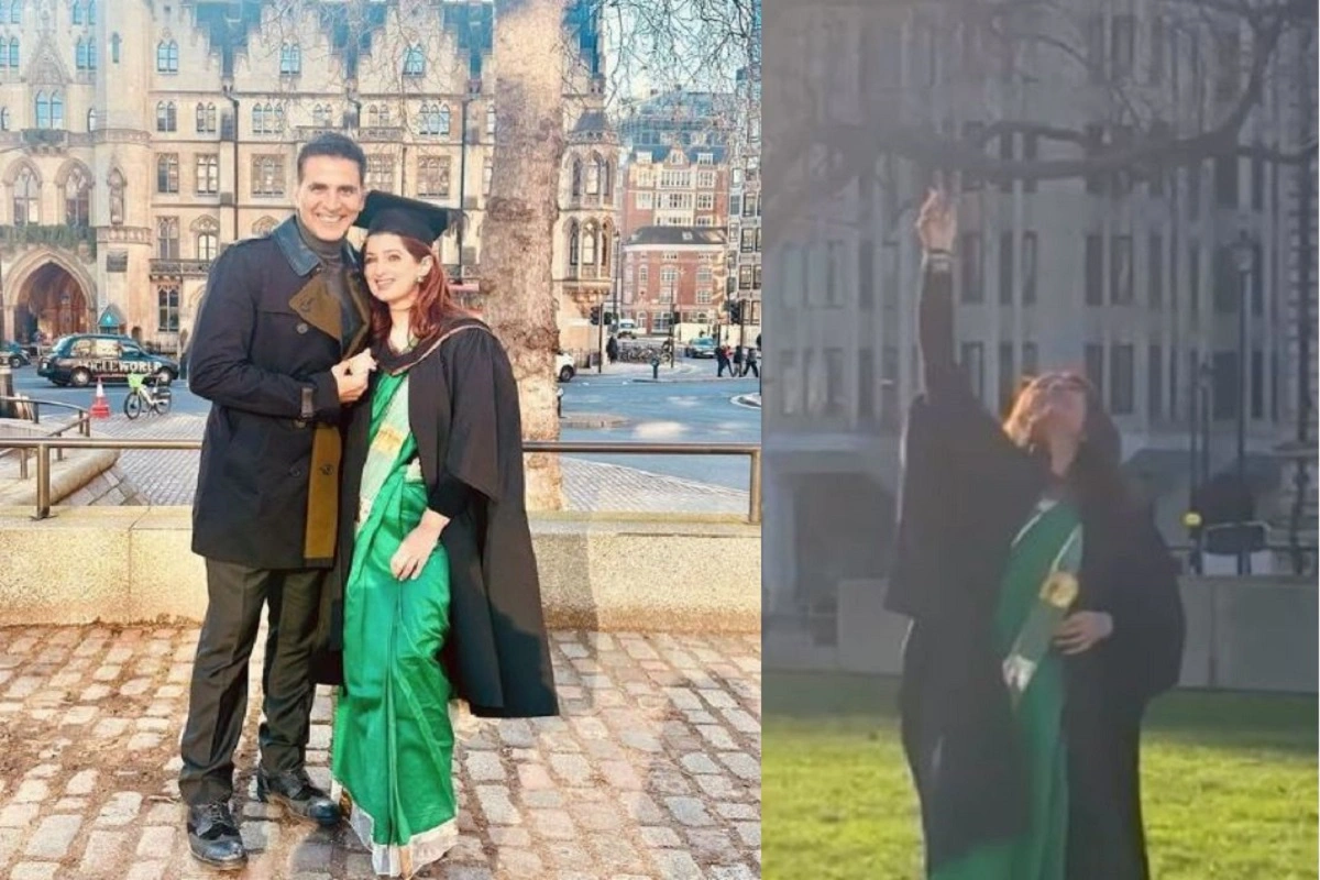 Twinkle Khanna Graduate’s with Master Degree from London, Akshay Kumar Praises his Wife