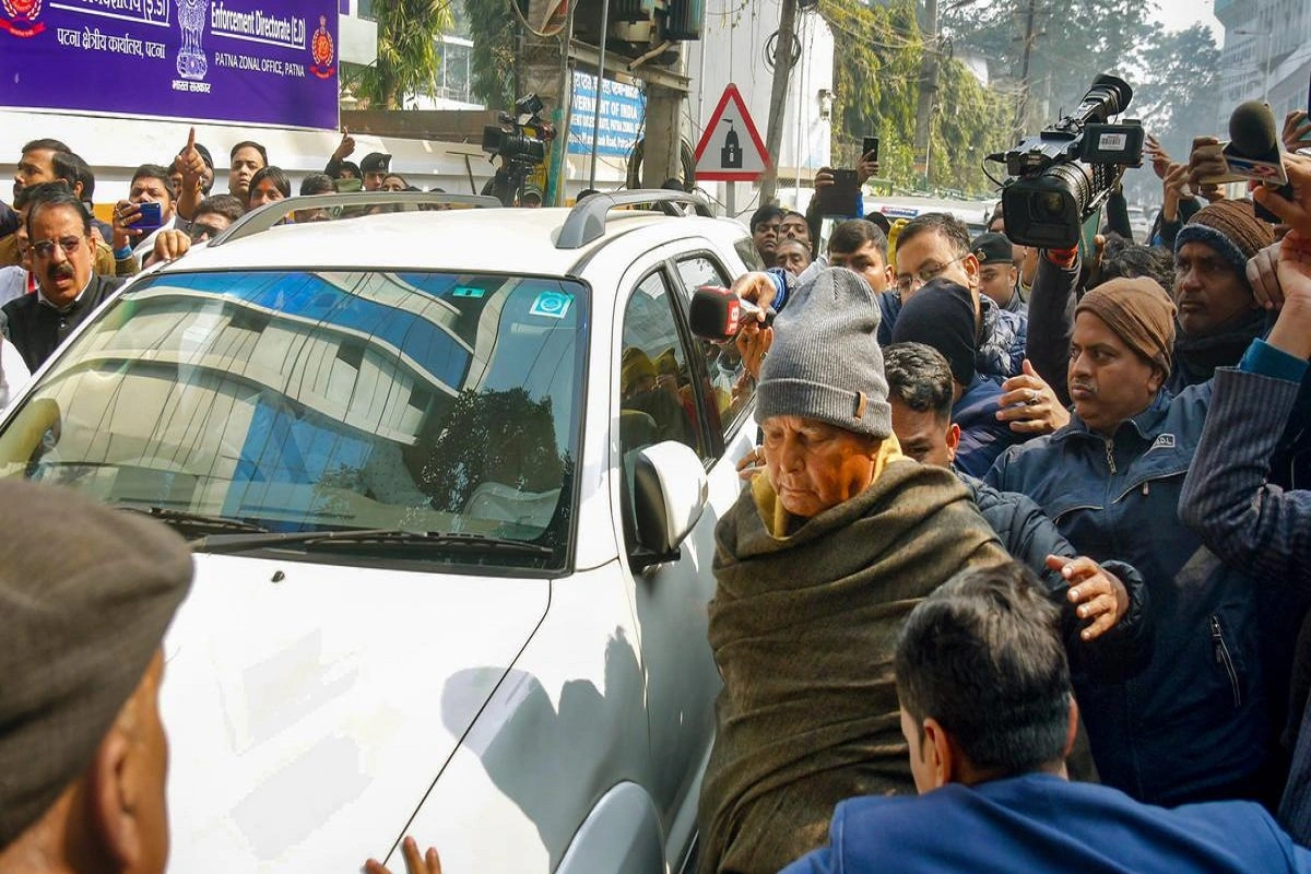 Lalu Prasad Appears Before ED in Land-for-Job Scam Probe