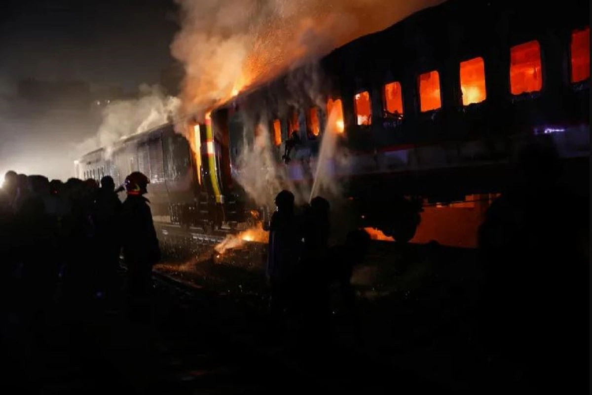 Tragedy Strikes Bangladesh: 5 Lives Lost in Benapole Express Train Fire Amidst Election Tensions