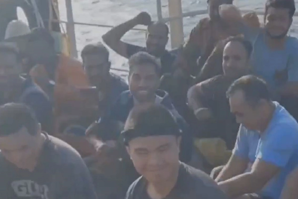 First Video Surfaces of Indians Rescued by Navy’s MARCOs from Hijacked Vessel, Chanting ‘Bharat Mata Ki Jai’