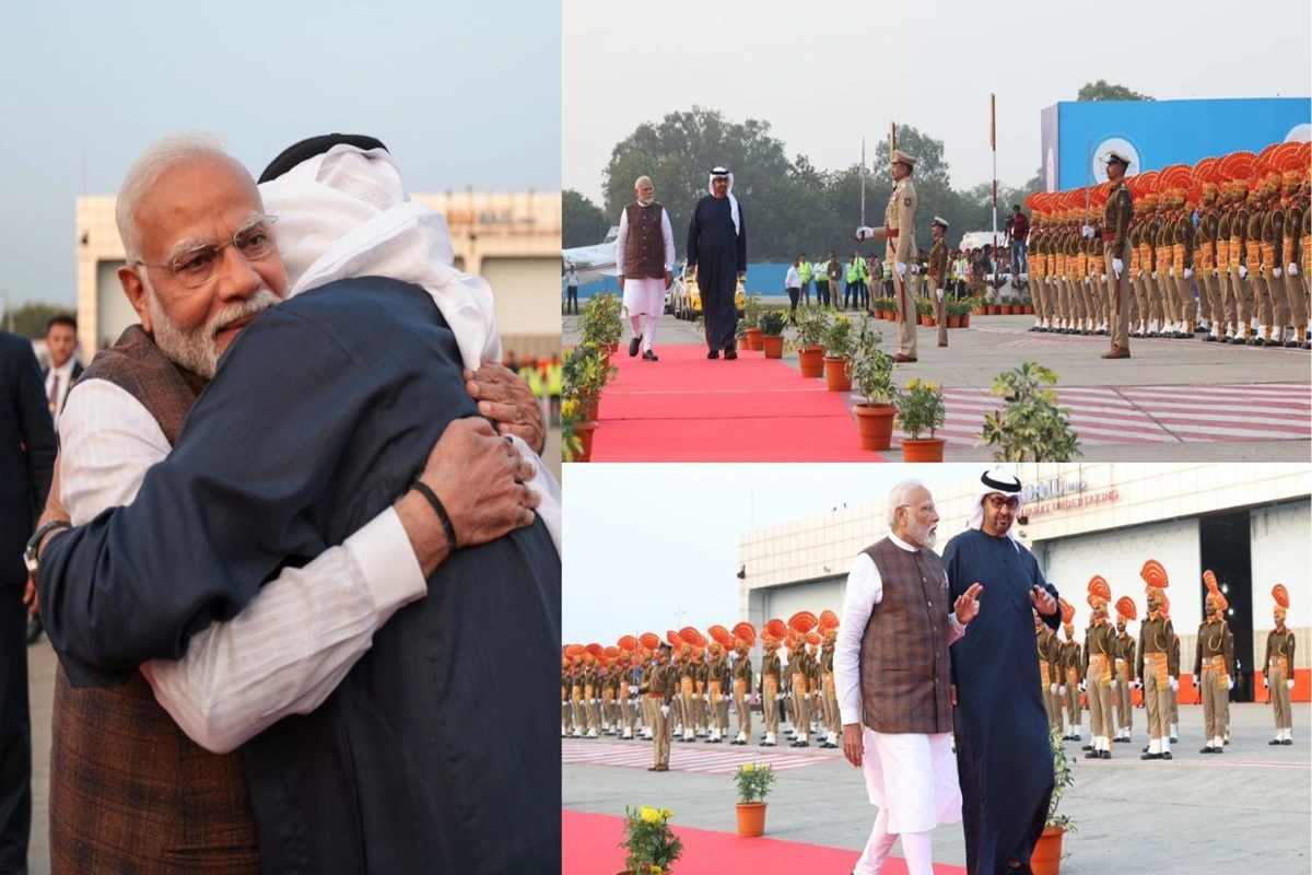 PM Modi welcomes UAE President