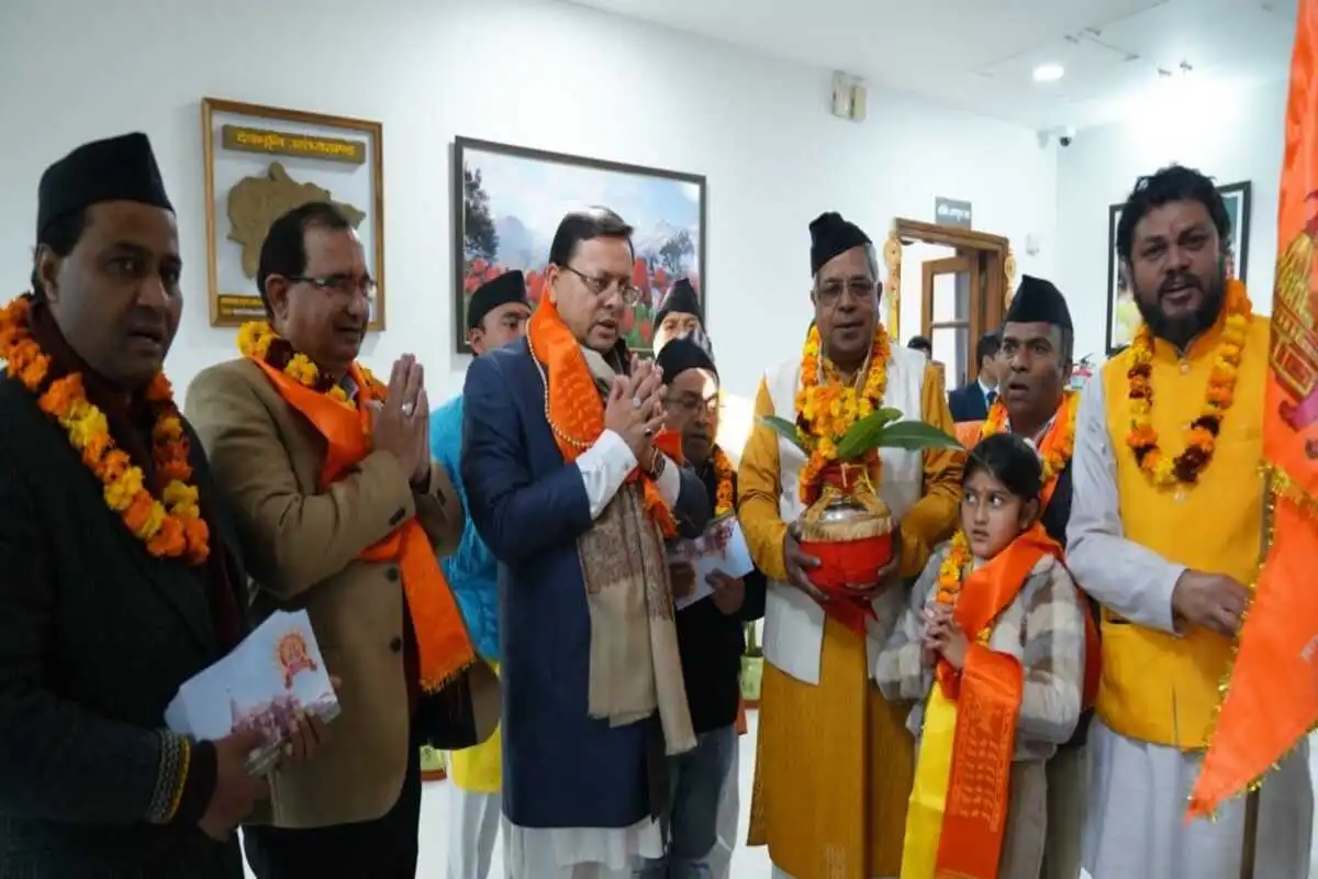 Uttarakhand CM Dhami Expresses Blessings Over Realization of Grand Ram Temple Vision in Ayodhya