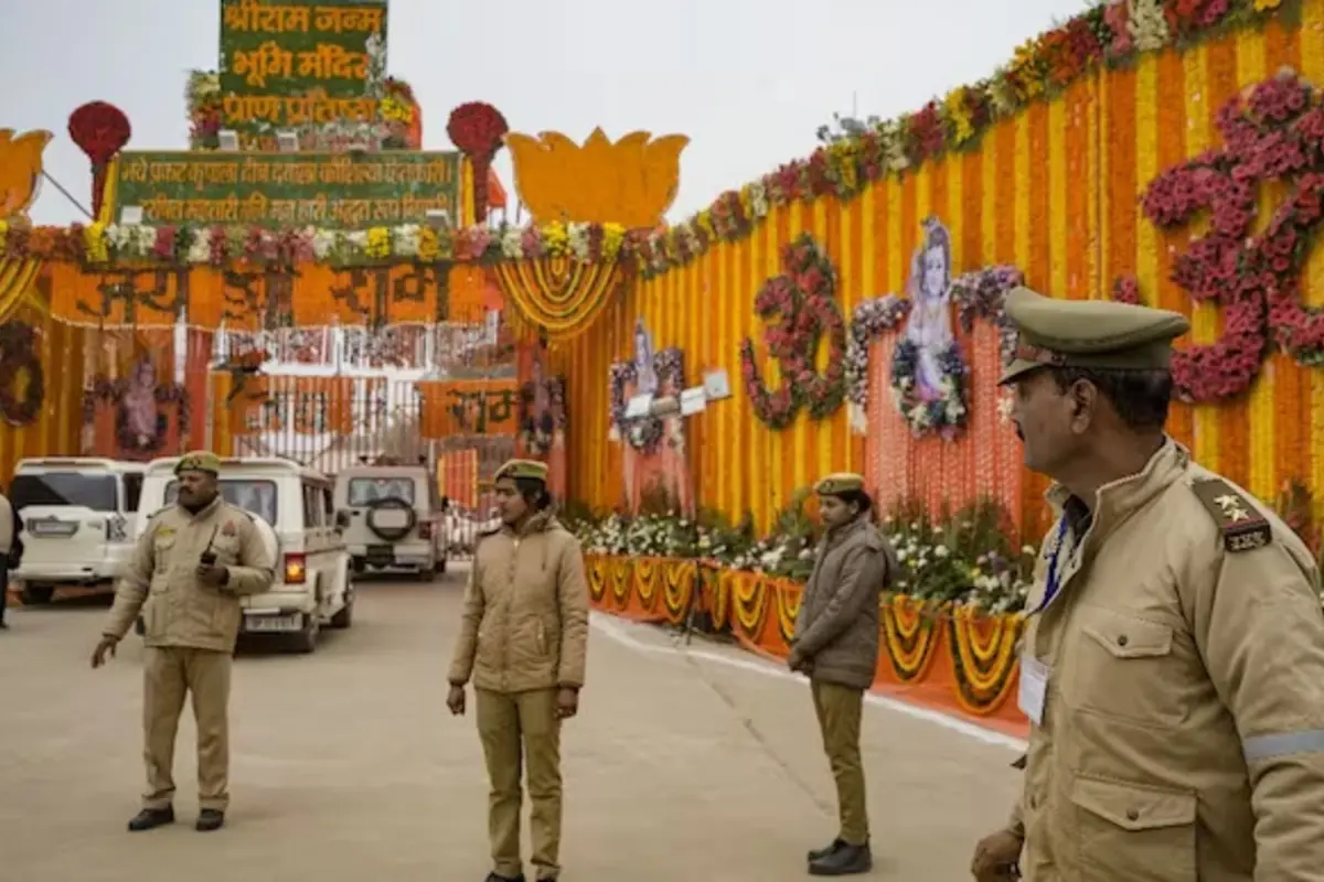 Security Beefed Up In Ayodhya For Ram Temple Event, Forces Deployed