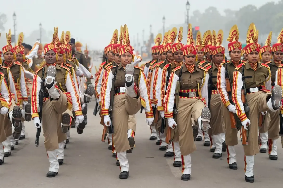 Delhi Police’s Historic Republic Day Triumph: All-Women Contingent Celebrates After Parade Debut