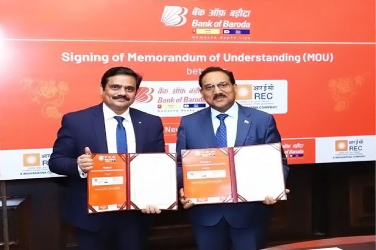 REC Limited & Bank of Baroda sign MoU to finance Power, Infrastructure and Logistics Projects