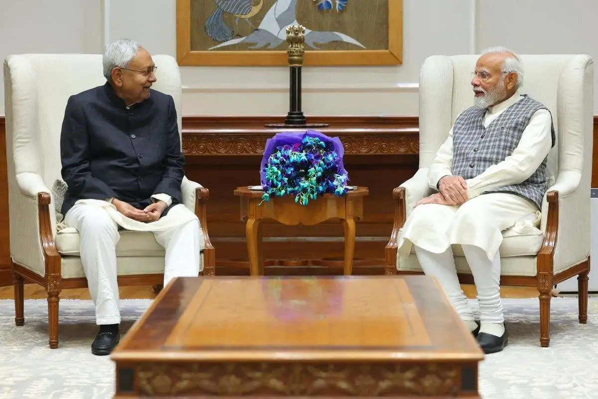 Nitish Kumar Meets PM Modi Ahead Of Bihar Trust Vote; Discusses State Politics
