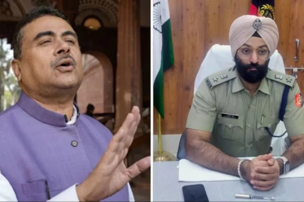 BJP Leader Suvendu Adhikari Allegedly Calls Sikh Police Officer ‘Khalistani’; Video Going Viral