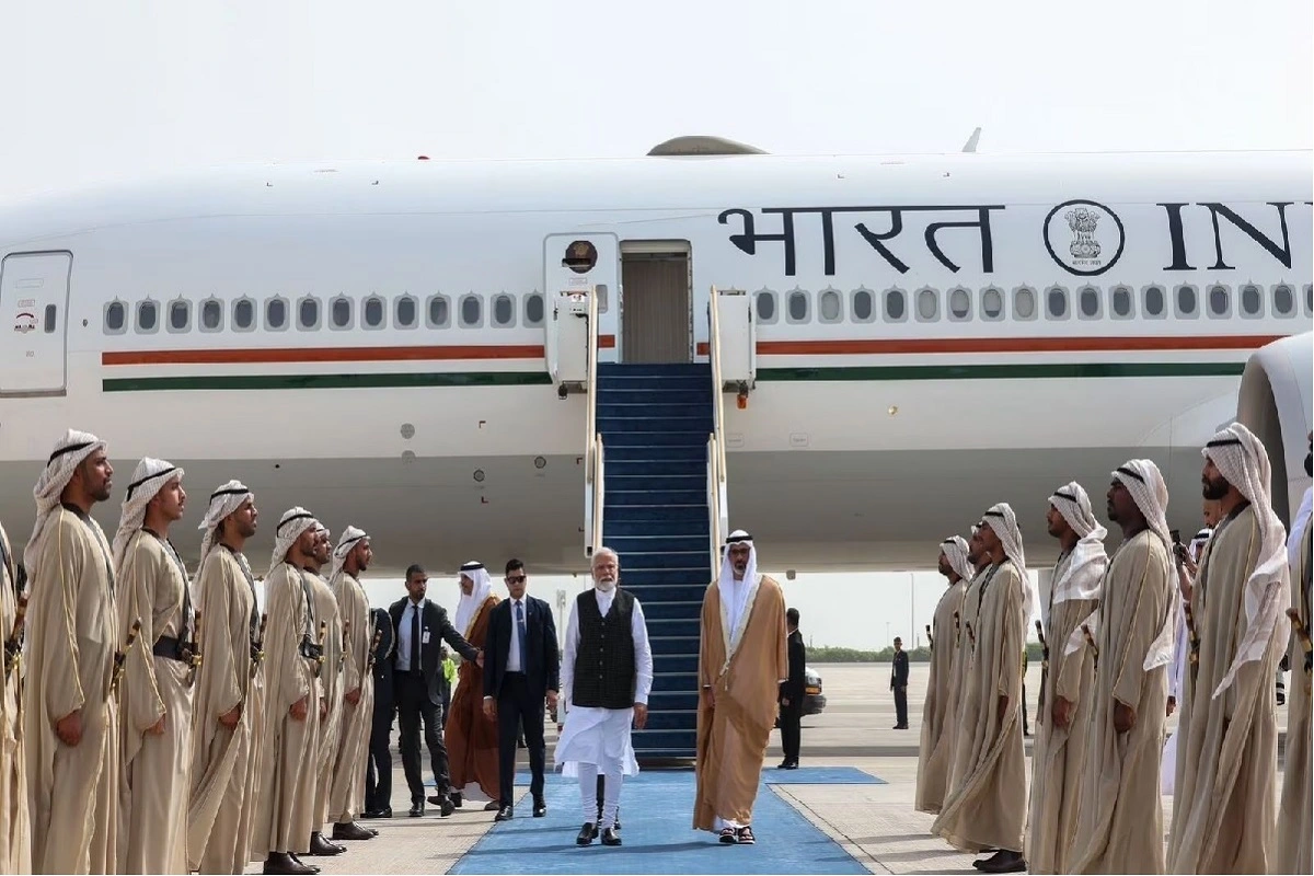 PM Modi arrives at UAE