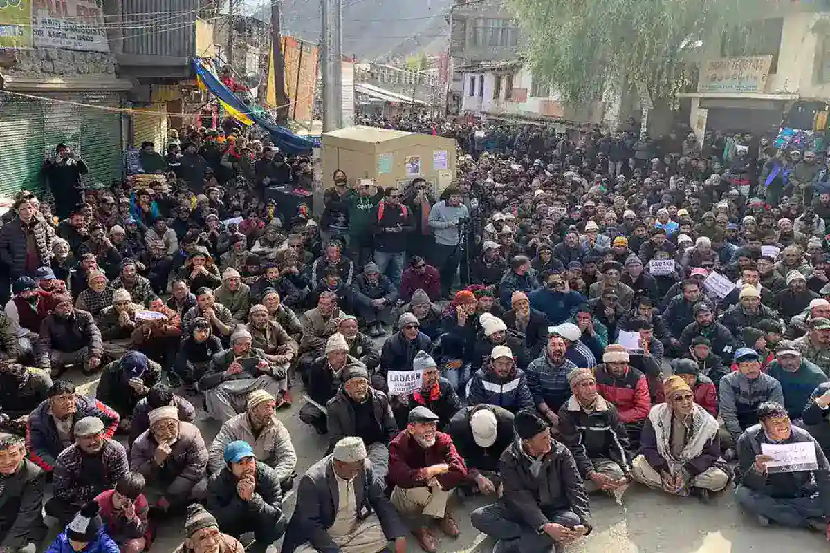 Ladakh Comes To Standstill: Thousands March For Statehood And Constitutional Safeguards In Unison