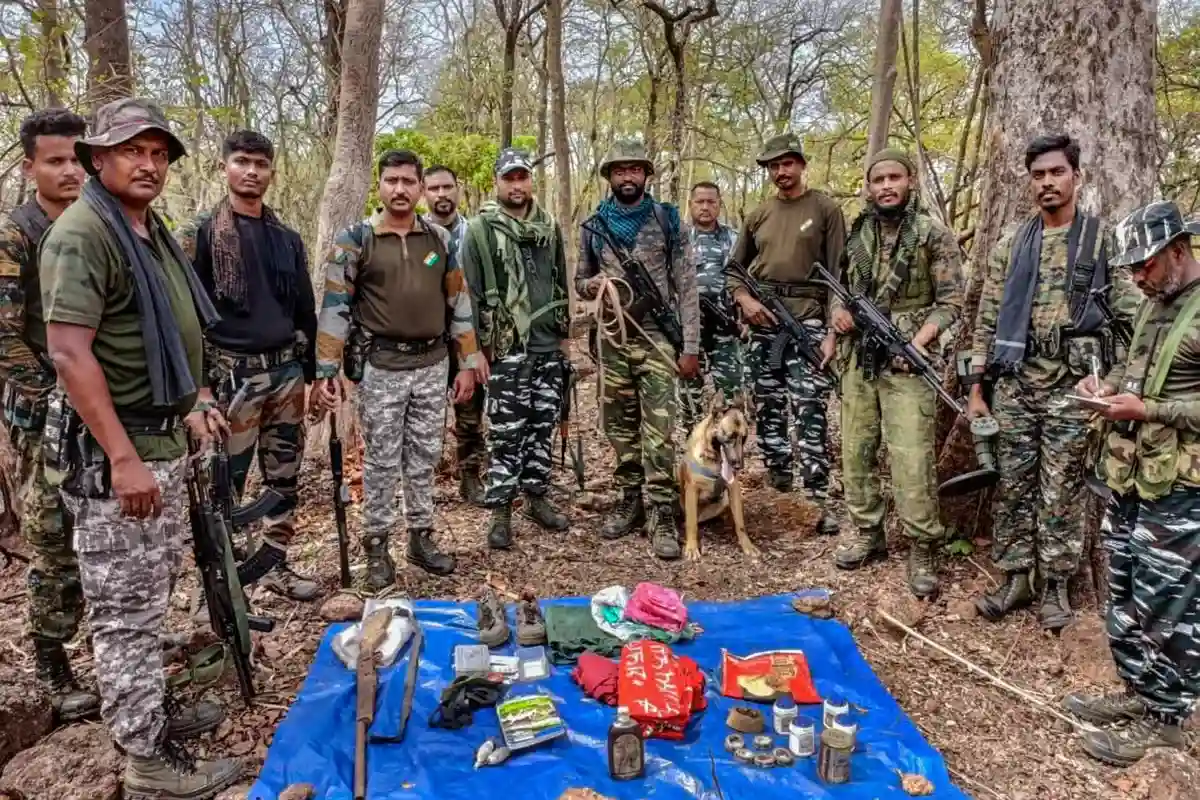 Police Uncover 2 kg of Explosives Buried Underground by Naxalites in Gadchiroli