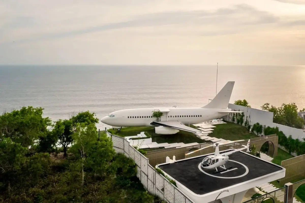 Russian Entrepreneur Converts Abandoned Boeing 737 into Luxurious Villa