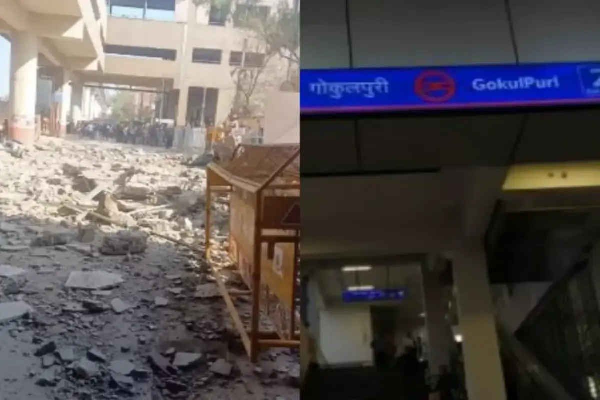 Gokulpuri Metro Station Suffers Partial Collapse, Leaving One in Critical Condition