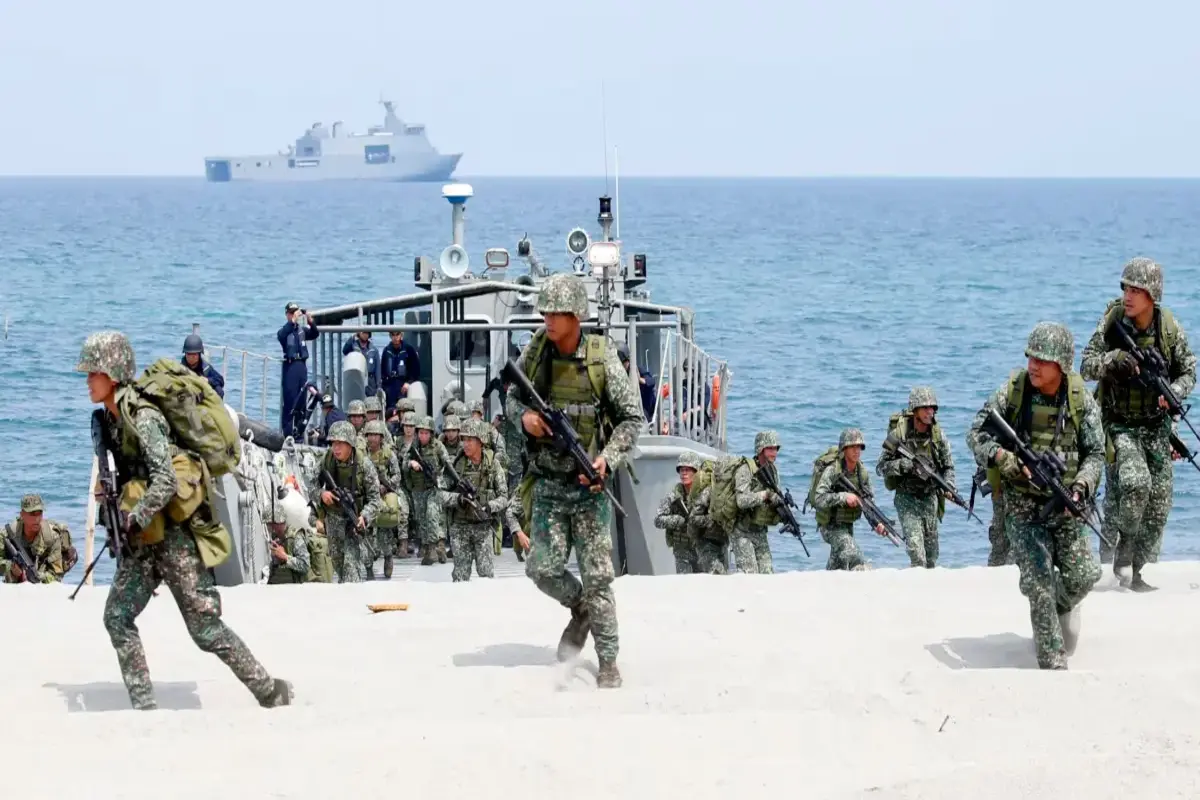 US And Philippines Hold Joint Marine Exercise In South China Sea