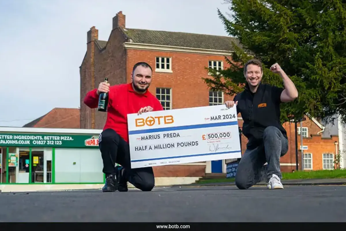 Young Pizza Delivery Driver From Tamworth Wins £500,000 BOTB Prize Draw