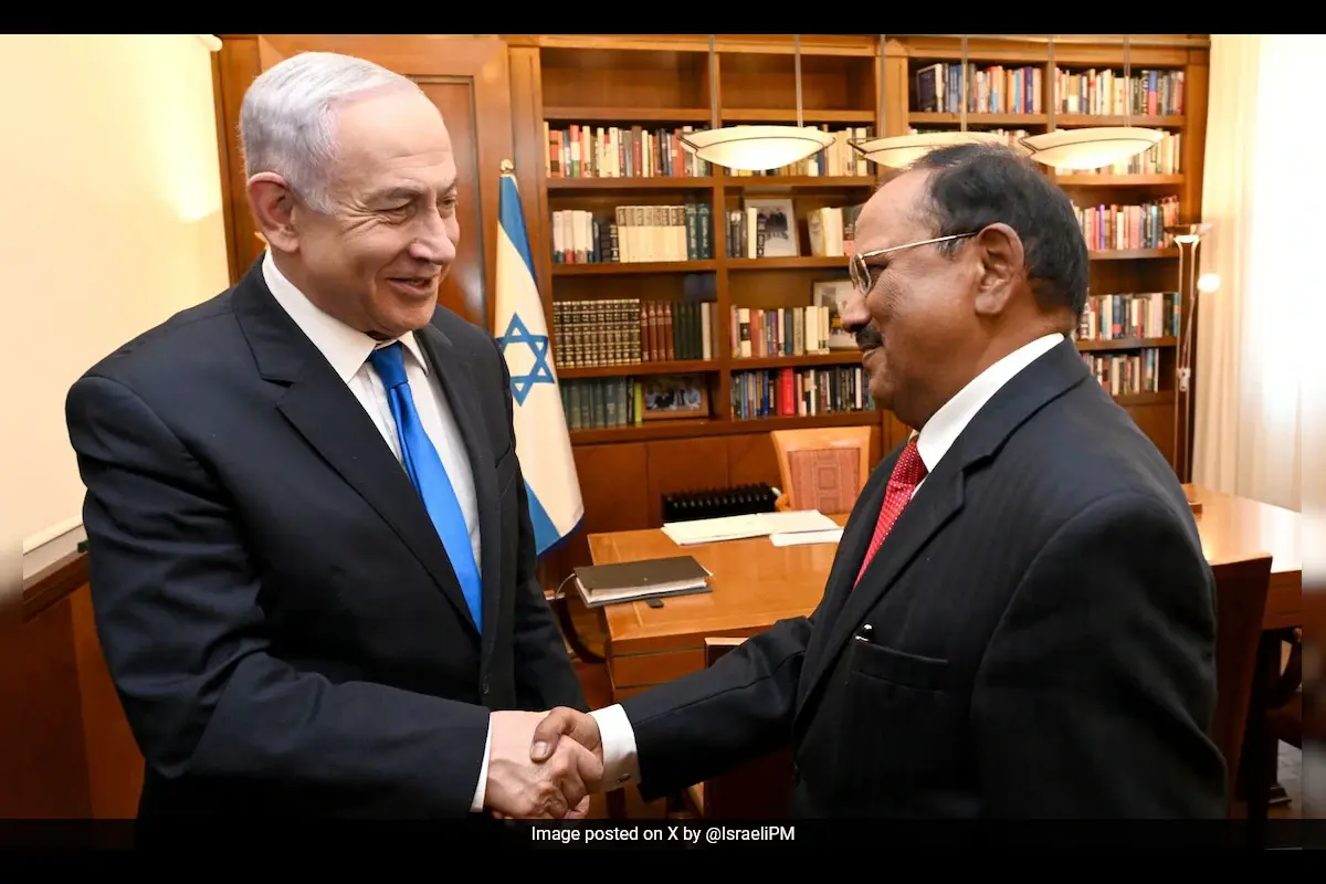 Ajit Doval Meets Israeli PM Netanyahu To Discuss Regional Developments, Humanitarian Aid To Gaza