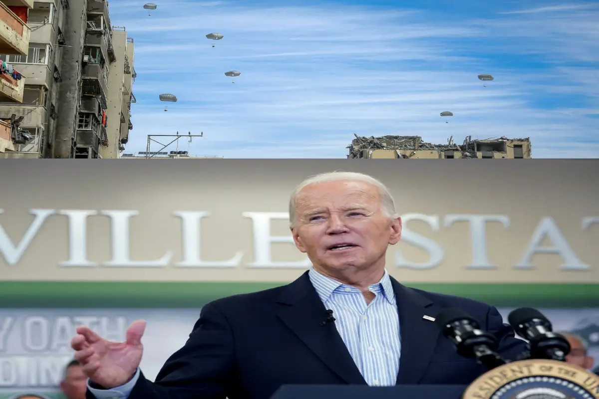 Biden’s Plan For Gaza: Military Airdrop Of Food & Supplies