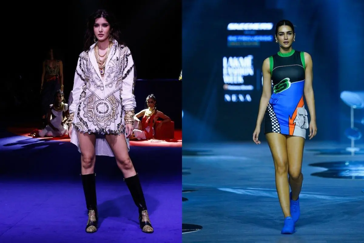 Lakme Fashion Week Day 3 Witnesses Stunning Kriti Sanon And Shanaya Kapoor As Show Stoppers