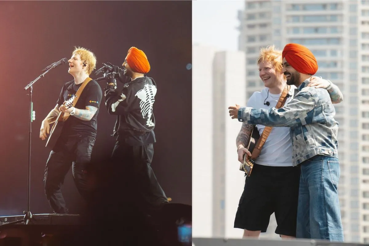 Diljit Dosanjh Surprises Fans With Exclusive Photos Of Collaboration With Ed Sheeran In Mumbai Concert