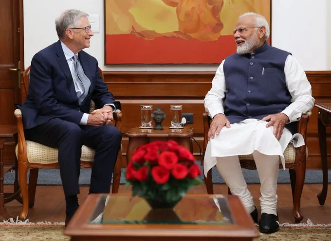 PM Modi Meets Bill Gates To Discuss India’s Digital Revolution; Latter Praises India As ‘Digital Government’