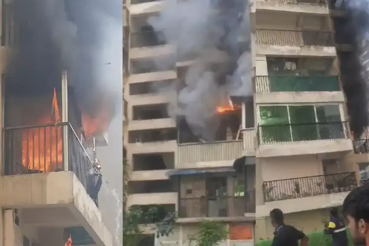Raging Inferno Engulf Noida High-Rise: No Casualty, Property Damage Reported