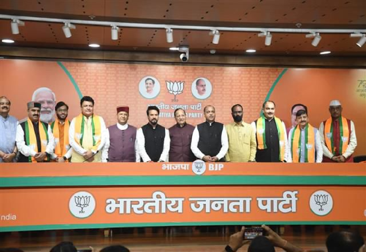 9 Former Himachal Pradesh MLA, 6 Disqualified From Congress Join BJP Ahead Of Lok Sabha Elections