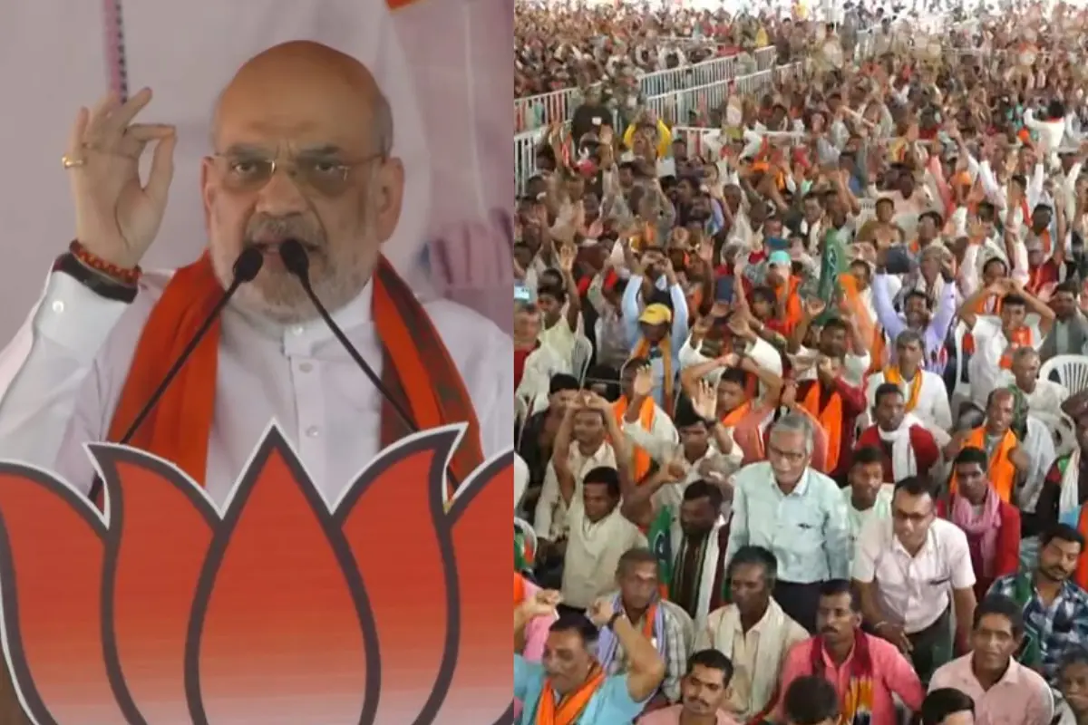 Amit Shah Questions Congress’s Commitment To Development In Kanker Rally