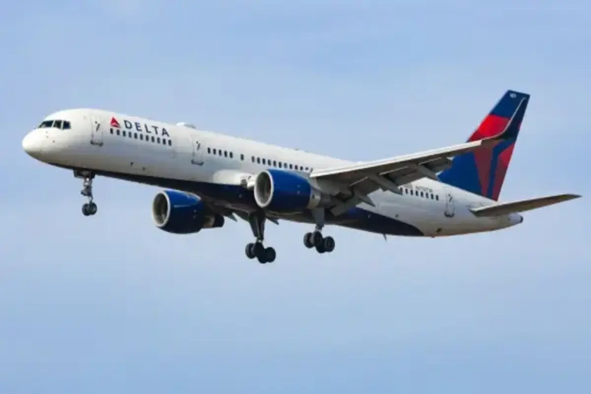 Emergency Exit Slide Of Delta Airlines Falls Off In Mid-Air