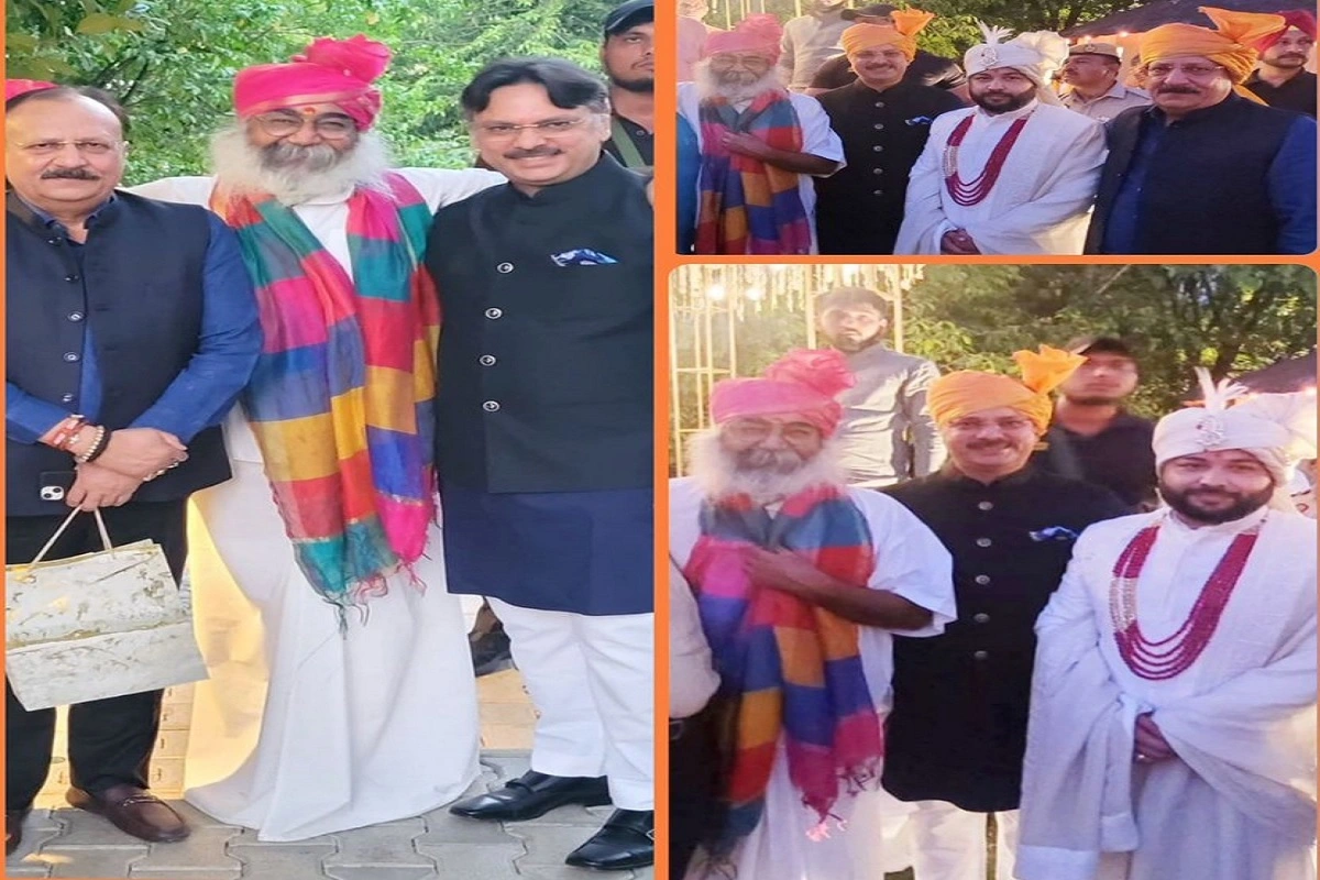 BJP MLA Dr. Rajeshwar Singh Attends Spiritual Guru’s Son’s Wedding, Extends Blessings