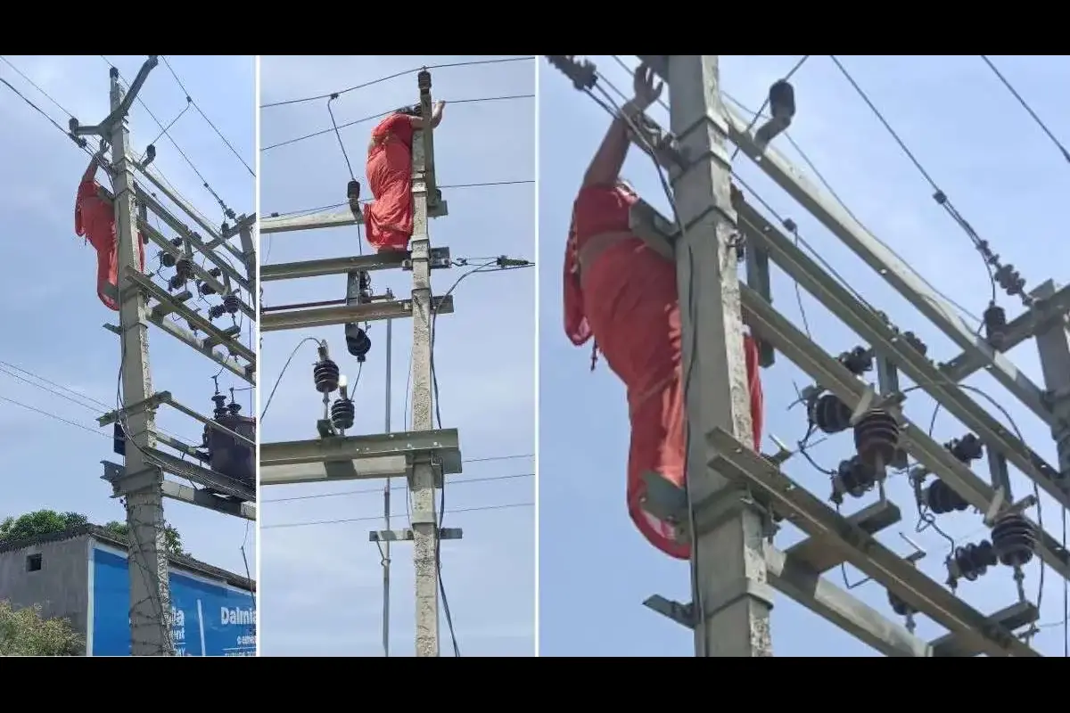 Gorakhpur Woman Climbs Electric Pole To Commit Suicide After Husband Finds About Her Extramarital Affair