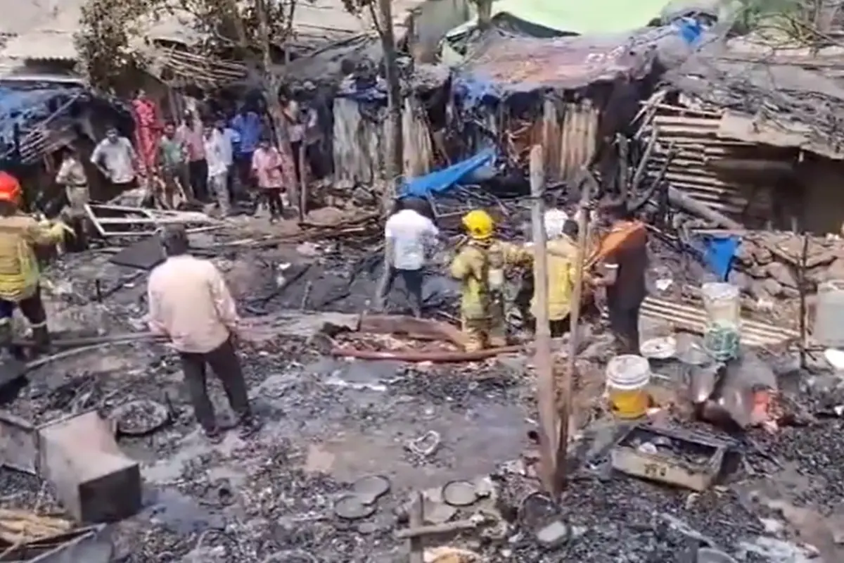 Blaze In Navi Mumbai Slum, No Casualty