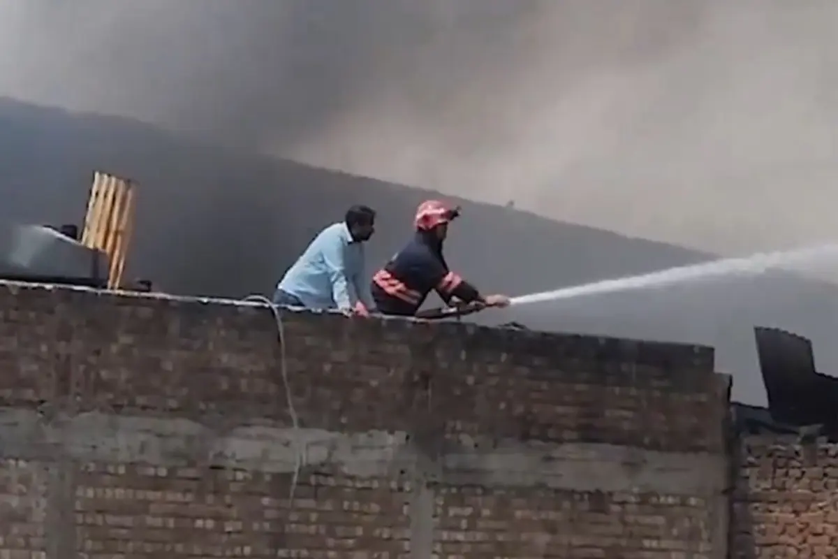 Delhi: Fire Breaks Out At Factory In Mundka Area