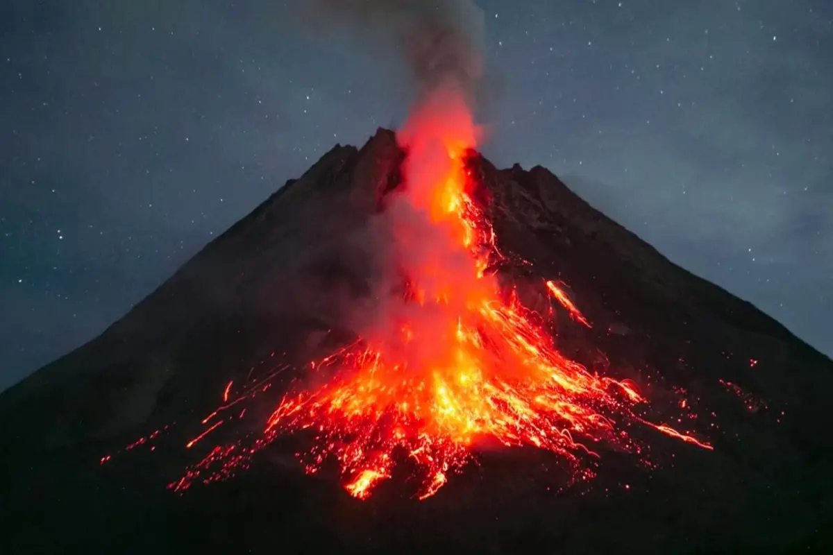 Indonesian Mount Ibu Volcano Erupts