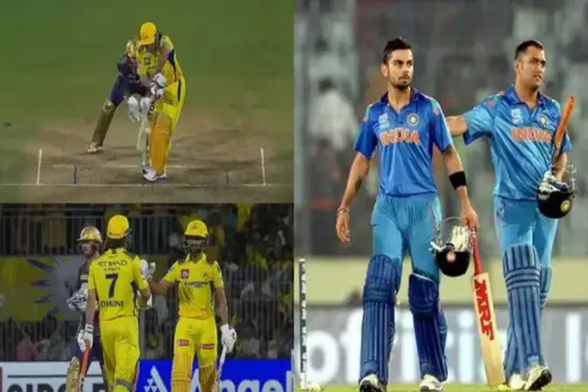Dhoni Recreates Iconic Moment, Lets Gaikwad Finish in Style Against KKR