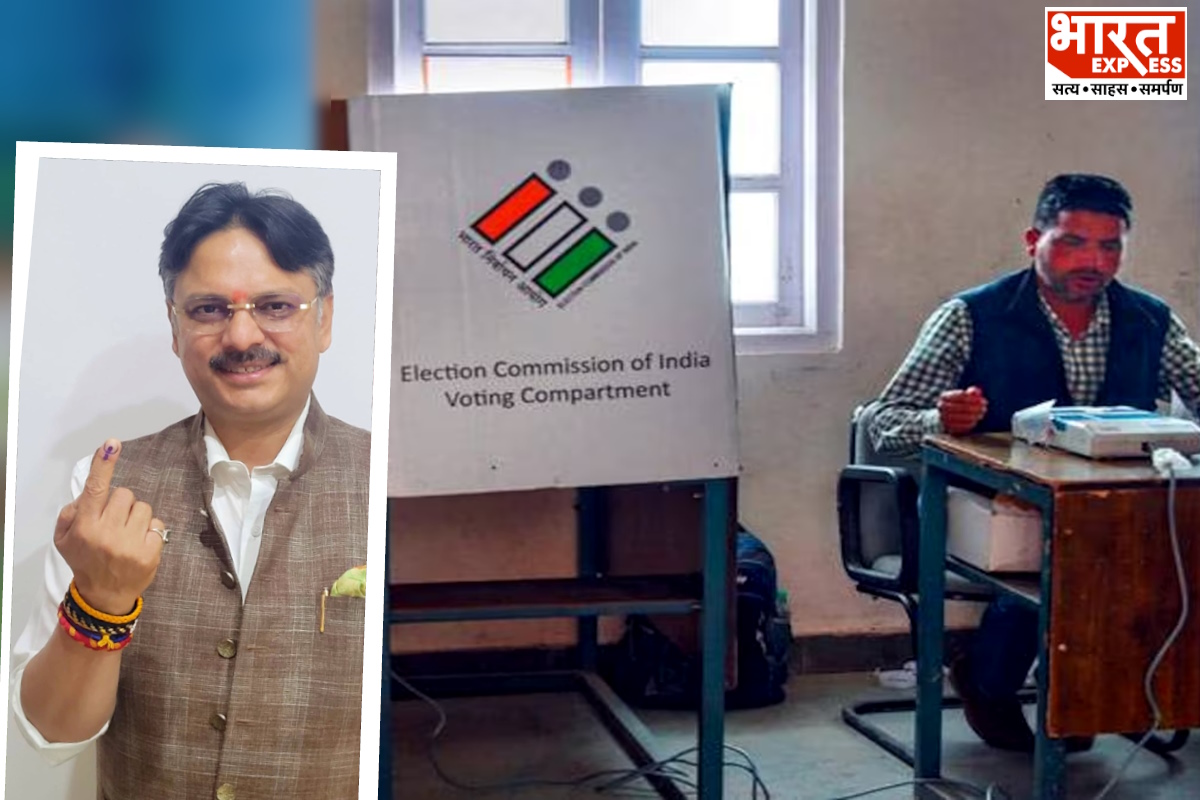 Sarojini Nagar MLA Dr. Rajeshwar Singh Casts Vote in Gautam Buddha Nagar, Advocates for a Strong, Self-Reliant, and Developed India