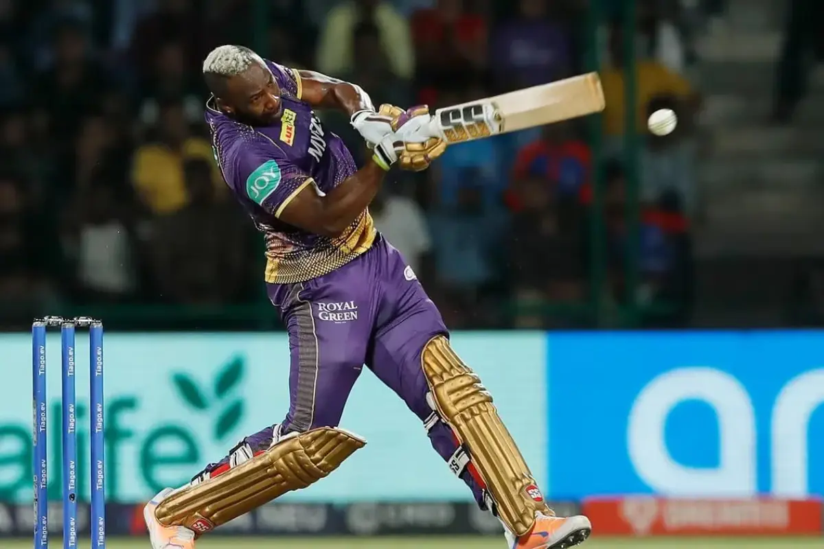 Andre Russell Smashes 200th IPL Six as KKR Sets Record Score against Delhi Capitals