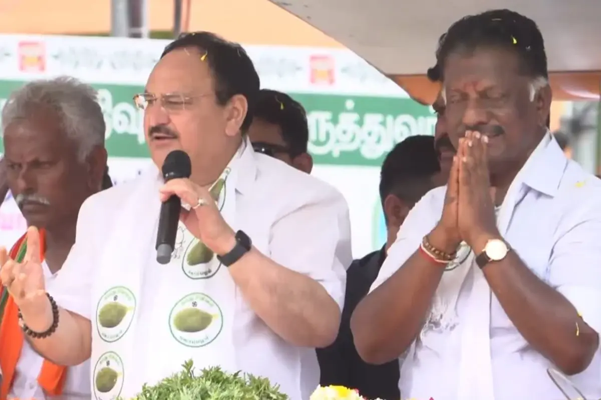 JP Nadda In Ramanathapuram Roadshow: ‘DMK Stands For Dynasty, Money Swindling And Katta Panchayat’