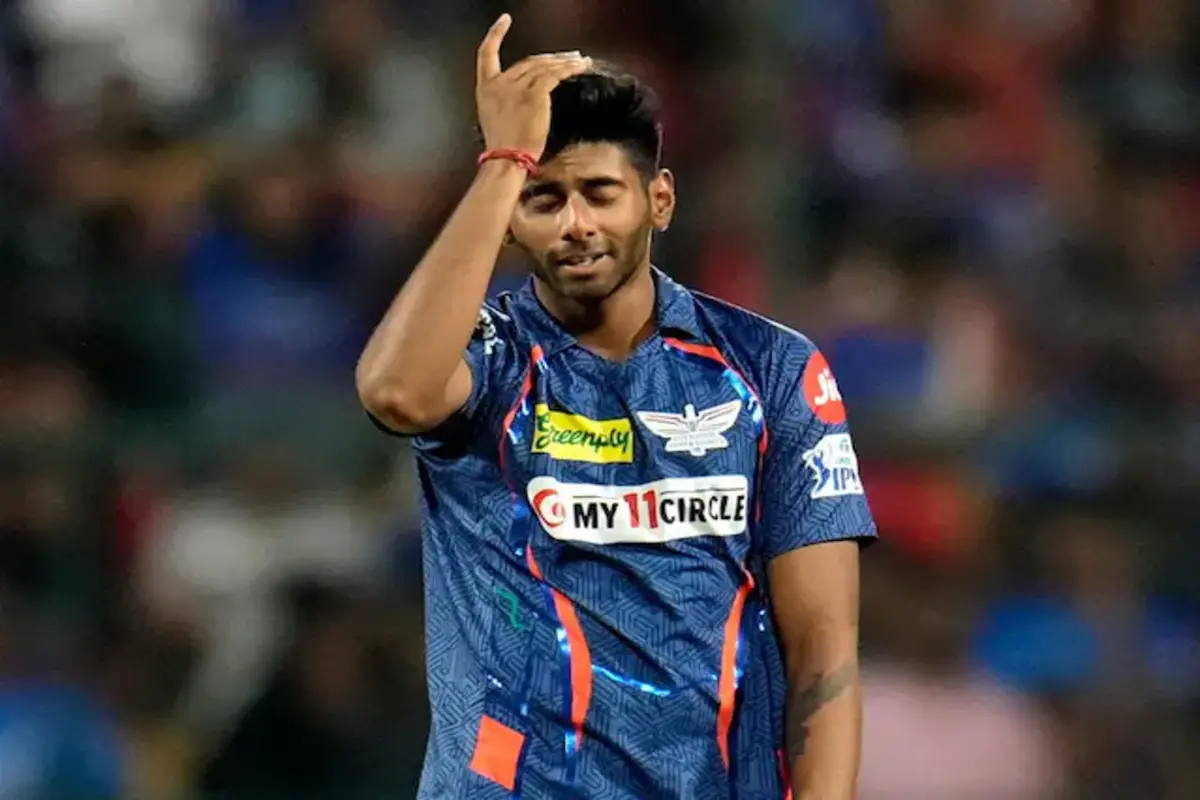 Mayank Yadav in action during IPL 2024