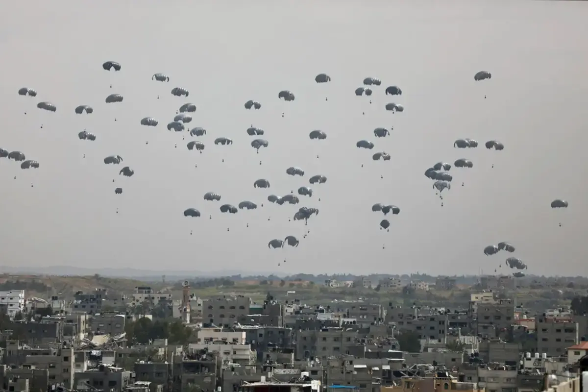Hamas Calls For End To Aid Airdrops Following 2 Deaths In Gaza