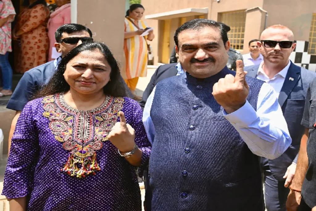 Lok Sabha Elections: Gautam Adani Votes Along With His Family, Stands In Queue Like Common Man