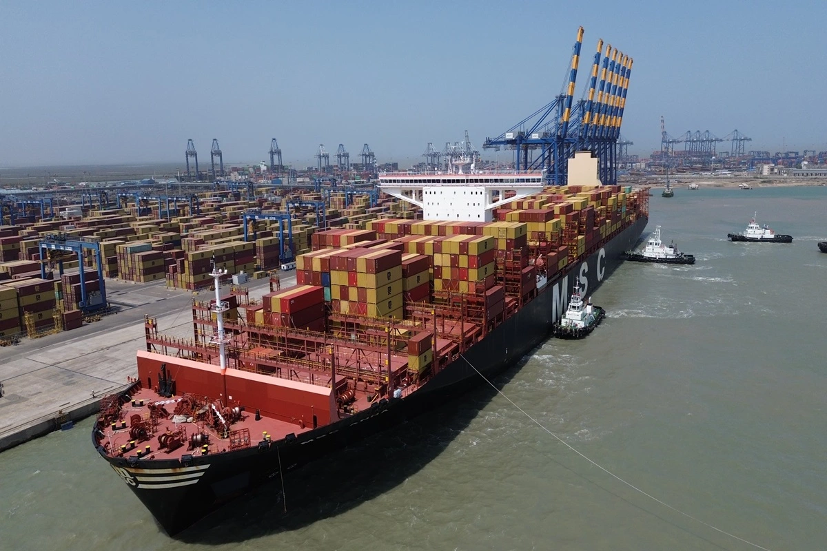 Largest Container Ship To Arrive In India, Drops Anchor At Adani Ports, Mundra