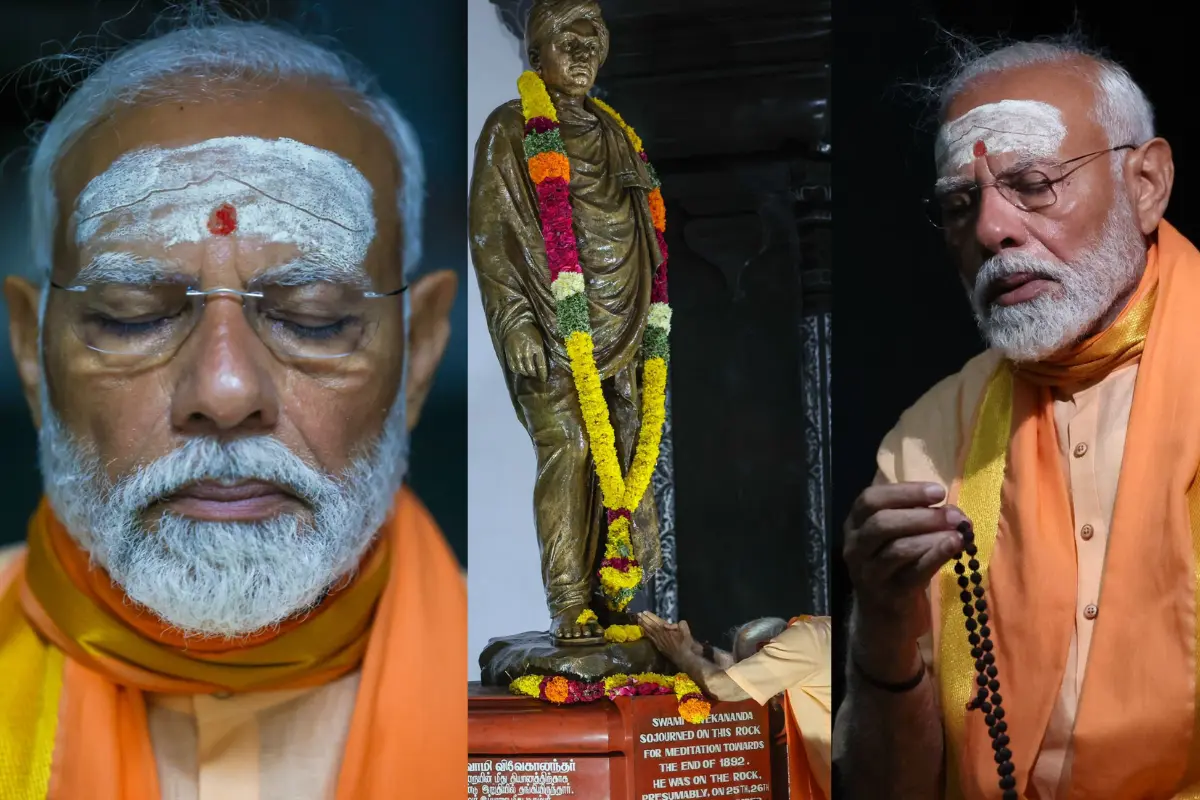 PM Modi’s Meditative Retreat At Vivekananda Rock Memorial Enters Its Serene Phase