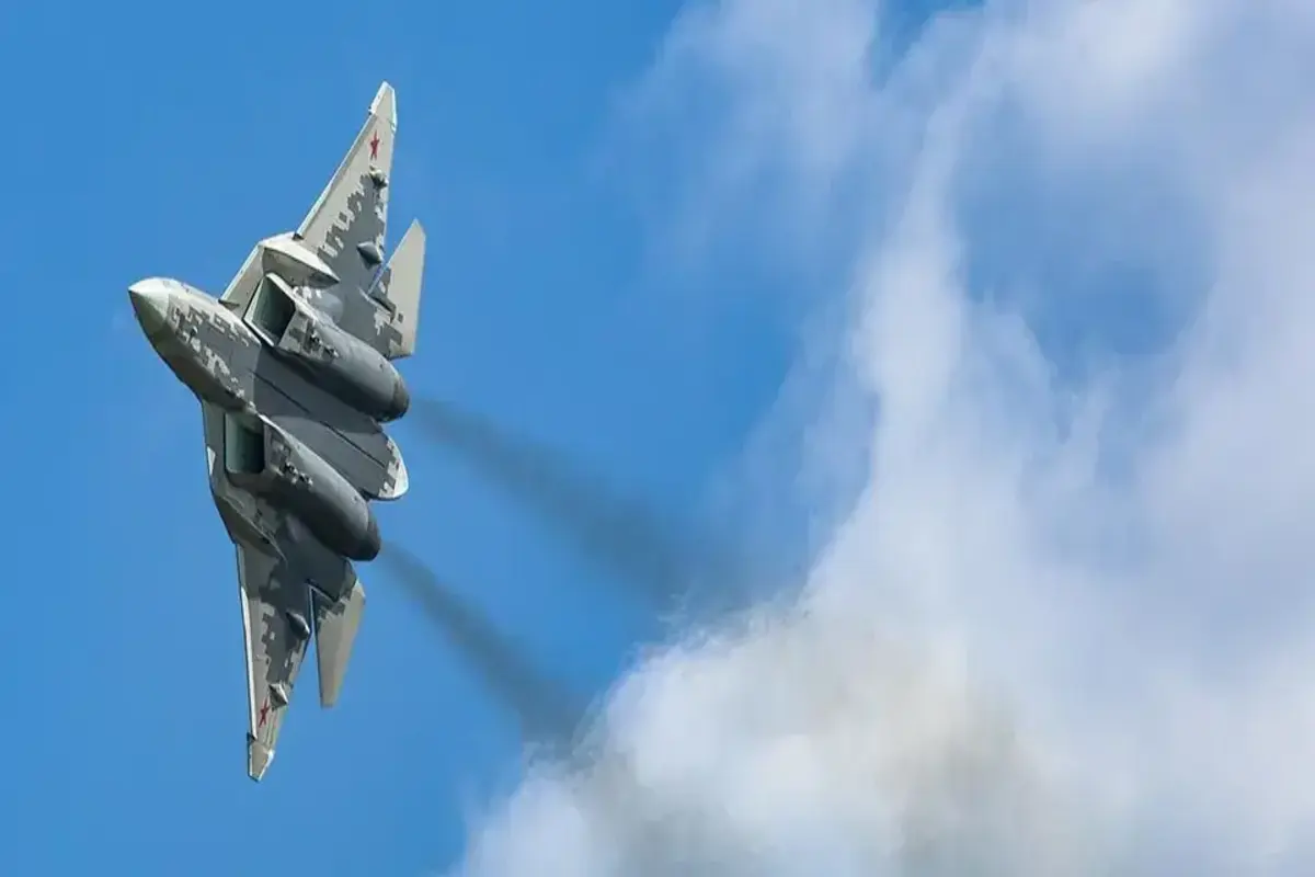 Ukrainian Forces Hit Russian Fighter Jet Su-57
