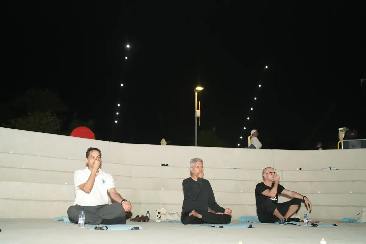 EAM Jaishankar Leads Yoga Day Celebrations In Abu Dhabi