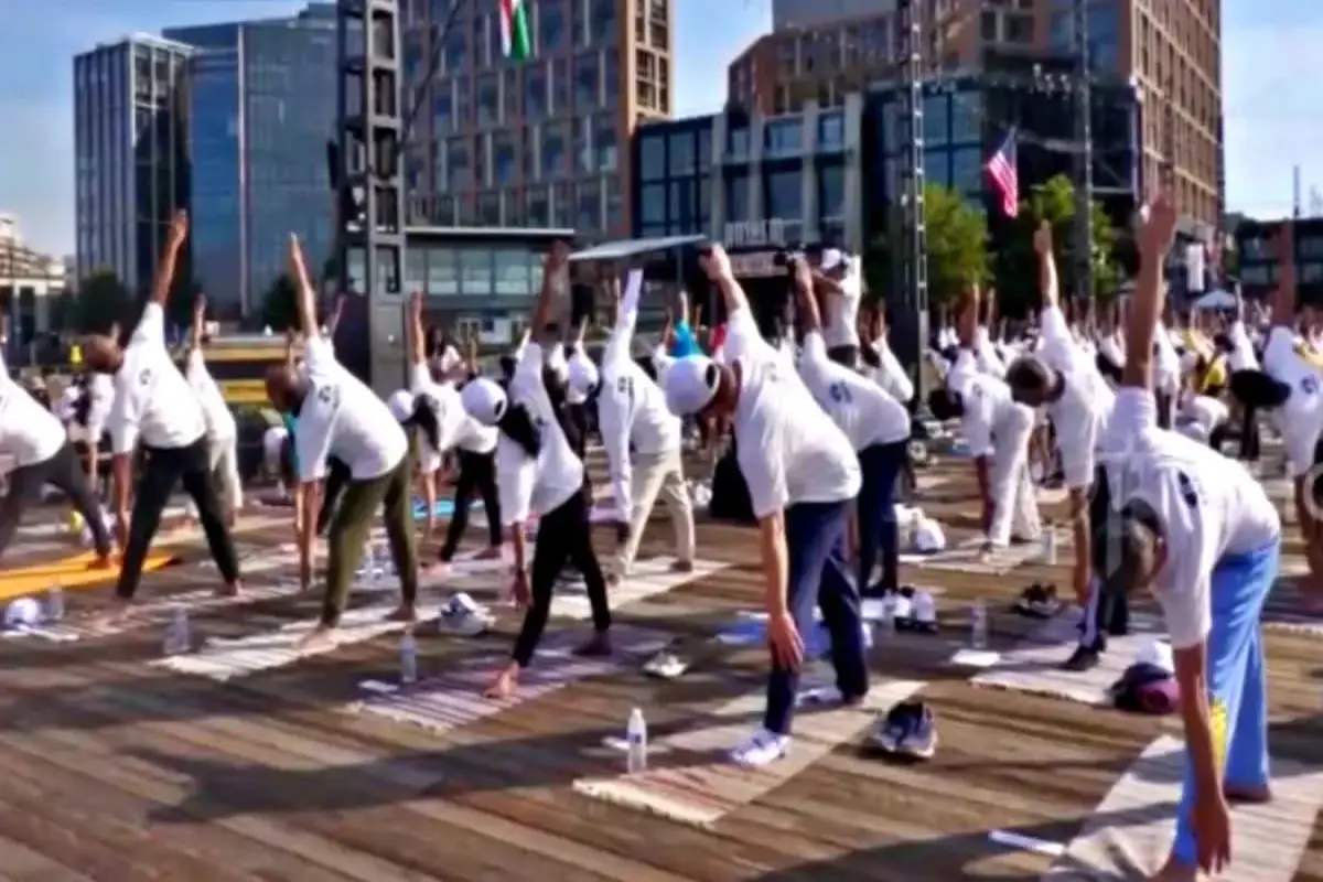 Washington Celebrates International Yoga Day