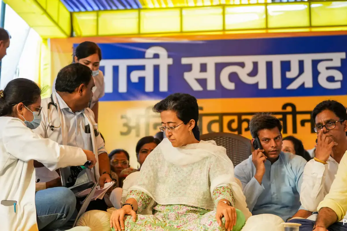 AAP Leader Atishi Admitted To LNJP Hospital Following The Hunger Strike