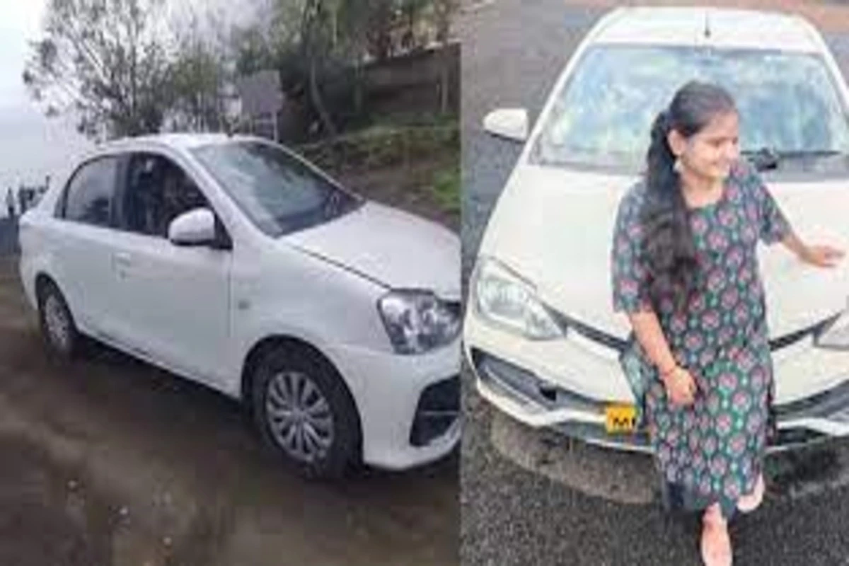 Female Died After Her Car Plunged Into A Valley In Maharashtra While Shooting Reel.