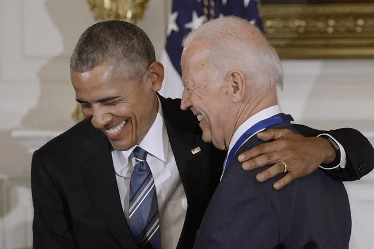 Barack Obama with Joe Biden